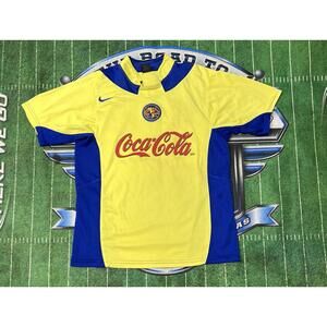 2004 Nike Sphere Club America Authentic Home Soccer Jersey L Navia